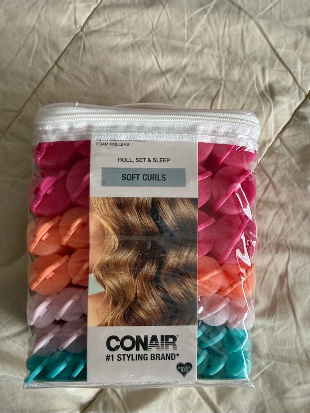 Conair Soft Curls Foam Roller Set - 48 Pack [NIB]